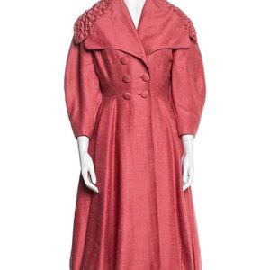 Coral Silk Lilli Ann Princess coat
